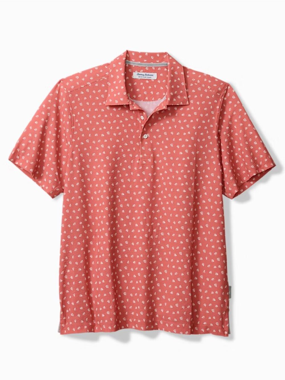 Tommy Bahama Bahama Coast Deco Palms IslandZone® Polo 2XLT Dark Havana